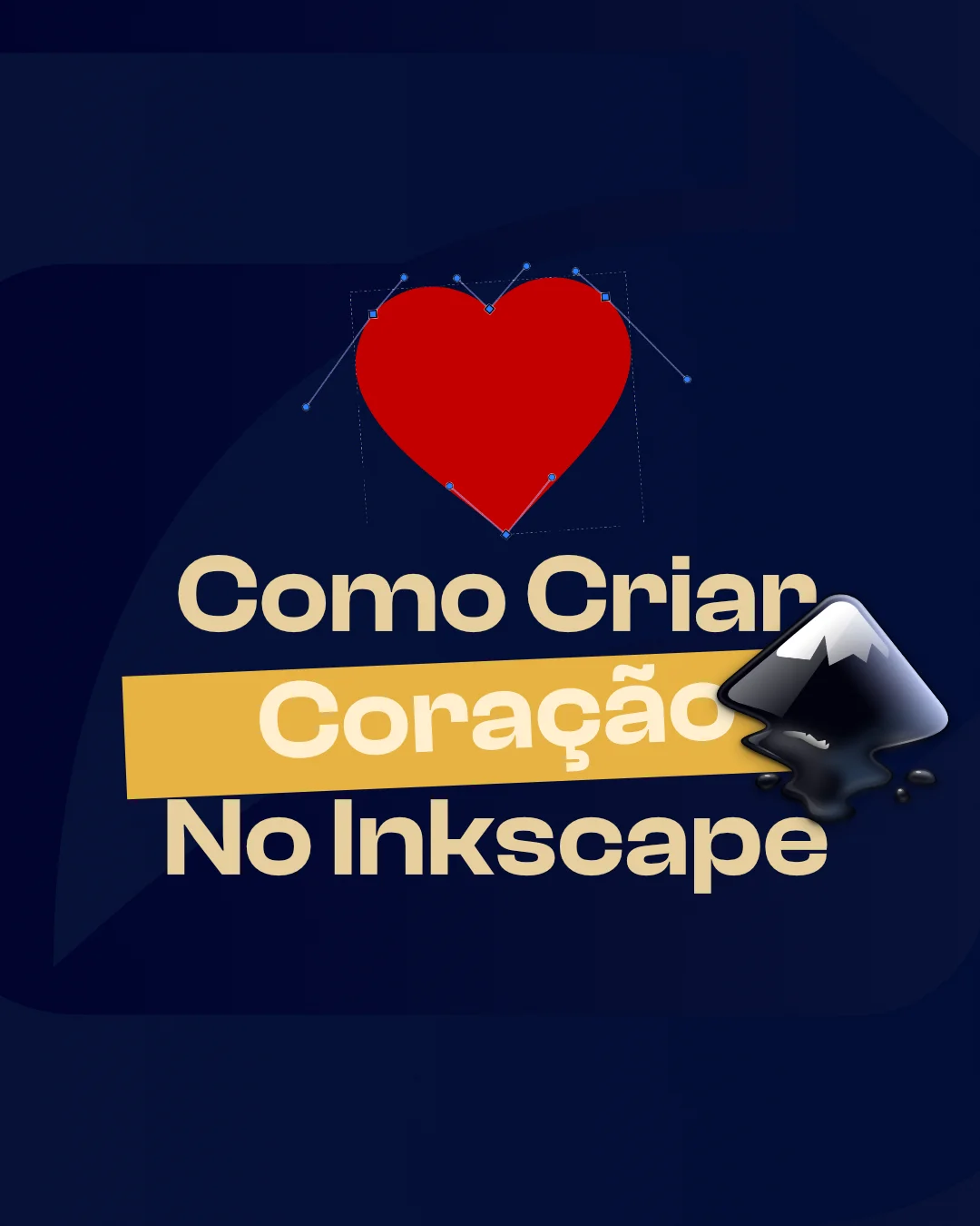 Como Criar Coração Vetorizado no Inkscape (Sem Enrolação e Sem Gambiarra)